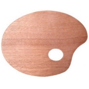 Meyco Παλέτα ζωγραφικής στρογγυλή ξύλινη
